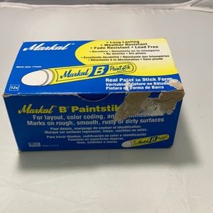 Markal B Case Of 12 White Paint stick